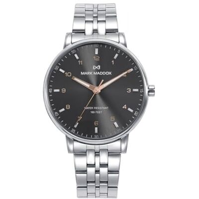 Mark Maddox HM1015-14 montre pour hommes acier inoxydable noir Mark Maddox HM1015-14 montre pour hommes acier inoxydable noir