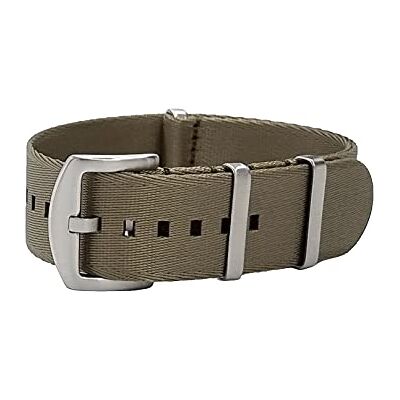 masar 20mm Premium Bracelet NATO Nylon Kaki Boucle Argent Bracelet de Montre Tissu Homme – Watch Strap Band 20 mm Khaki Satin masar 20mm Premium Bracelet NATO Nylon Kaki Boucle Argent Bracelet de Montre Tissu Homme – Watch Strap Band 20 mm Khaki Satin