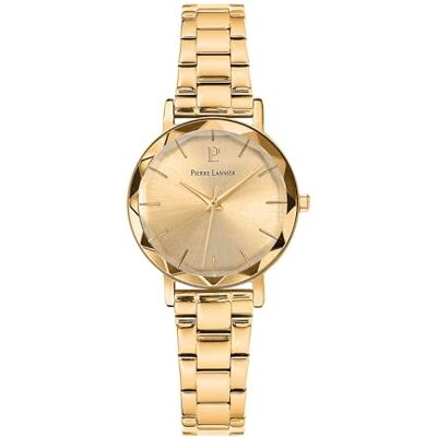 Pierre Lannier Montre analogique à quartz pour femme avec bracelet en cuir 012P542, Noir, Bracelet Pierre Lannier Montre analogique à quartz pour femme avec bracelet en cuir 012P542, Noir, Bracelet
