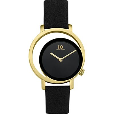 Danish Design Montre Femme Analog Black IV15Q1271 Pico Quartz, Or, 32, sangle Danish Design Montre Femme Analog Black IV15Q1271 Pico Quartz, Or, 32, sangle