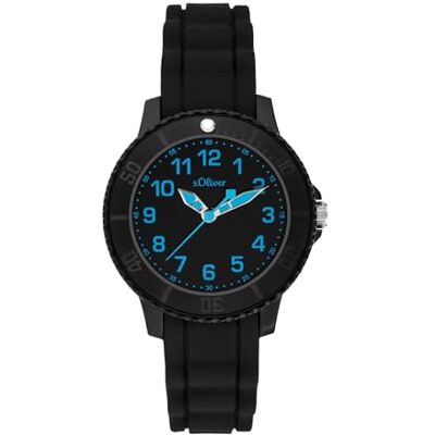 s.Oliver Montre Pour Enfants Pour Garçons Et Filles 30 Mm Bonne Lisibilité Résistant Bracelet En Silicone 5 Atm Étanche Haut Confort De Port Analogiqueique Montre-Bracelet Avec Mouvement s.Oliver Montre Pour Enfants Pour Garçons Et Filles 30 Mm Bonne Lisibilité Résistant Bracelet En Silicone 5 Atm Étanche Haut Confort De Port Analogiqueique Montre-Bracelet Avec Mouvement