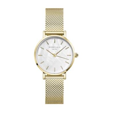 Rosefield Small Edit Montre Femme Cadran Nacré Blanc 26 mm Rosefield Small Edit Montre Femme Cadran Nacré Blanc 26 mm
