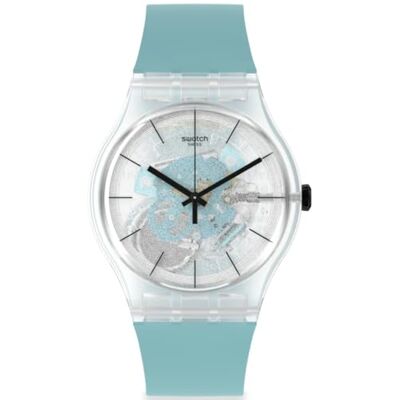 Swatch Montre MONTHLY DROPS BLUEDAZEPAY SO29K112-5300, Moderne et décontracté Swatch Montre MONTHLY DROPS BLUEDAZEPAY SO29K112-5300, Moderne et décontracté