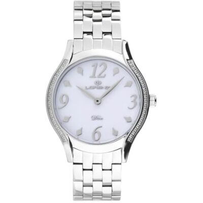 Lorenz Diva Bracelet 030261DD Montre à quartz pour femme en acier avec diamants, argent, Moderne Lorenz Diva Bracelet 030261DD Montre à quartz pour femme en acier avec diamants, argent, Moderne