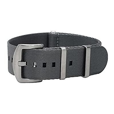 masar 20mm Premium Bracelet NATO Nylon Gris Bracelet de Montre Homme – Watch Straps 20 Grey Satin masar 20mm Premium Bracelet NATO Nylon Gris Bracelet de Montre Homme – Watch Straps 20 Grey Satin