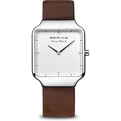 BERING Femmes Analogique Quartz Montre avec Bracelet en Cuir 15832-504 BERING Femmes Analogique Quartz Montre avec Bracelet en Cuir 15832-504