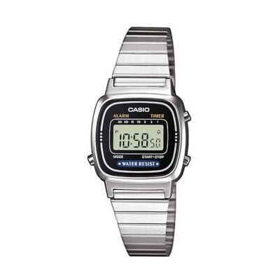 Casio Femmes Numérique Quartz Montre avec Bracelet en Acier Inoxydable, Noir, TU, Mode Casio Femmes Numérique Quartz Montre avec Bracelet en Acier Inoxydable, Noir, TU, Mode