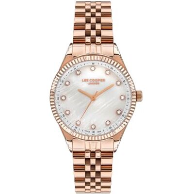 Lee Cooper Montre analogique pour femme avec cadran blanc LC07310.420 Blanc, Blanc Lee Cooper Montre analogique pour femme avec cadran blanc LC07310.420 Blanc, Blanc