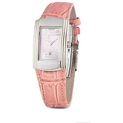 Chronotech Montre analogique pour femme à quartz avec bracelet en cuir CT7017L-08, Sangle Chronotech Montre analogique pour femme à quartz avec bracelet en cuir CT7017L-08, Sangle