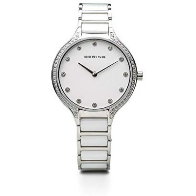 BERING Femmes Analogique Quartz Ceramic Collection Montre avec Bracelet en Acier Inoxydable/Céramique & Verre Saphir 30434-754 BERING Femmes Analogique Quartz Ceramic Collection Montre avec Bracelet en Acier Inoxydable/Céramique & Verre Saphir 30434-754