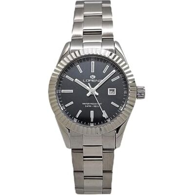 Lorenz Genève 28190CC Montre élégante pour femme Montre à quartz avec boîtier et bracelet en acier Lorenz Genève 28190CC Montre élégante pour femme Montre à quartz avec boîtier et bracelet en acier
