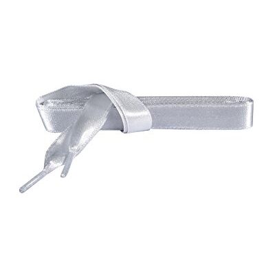 Kaps Lacets de chaussures en satin satin pour chaussures décontractées, de gymnastique, de haute qualité et résistance, variétés de couleurs et de longueurs, 1 paire, argent, 90 cm – 36 inch – per 5/6 Kaps Lacets de chaussures en satin satin pour chaussures décontractées, de gymnastique, de haute qualité et résistance, variétés de couleurs et de longueurs, 1 paire, argent, 90 cm – 36 inch – per 5/6