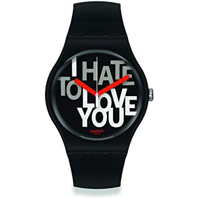 Swatch Orologio Hate 2 Love 41mm Originals New Gent SUOB185 Swatch Orologio Hate 2 Love 41mm Originals New Gent SUOB185
