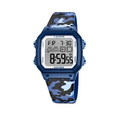 Calypso Fille Digital Quartz Montre avec Bracelet en Plastique K5812/3, Gris, sangle Calypso Fille Digital Quartz Montre avec Bracelet en Plastique K5812/3, Gris, sangle