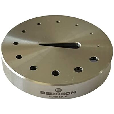 Bergeon 30110 Outil en nickel avec trous pour régler les balances Ø 35 mm Outil de montre Bergeon 30110 Outil en nickel avec trous pour régler les balances Ø 35 mm Outil de montre