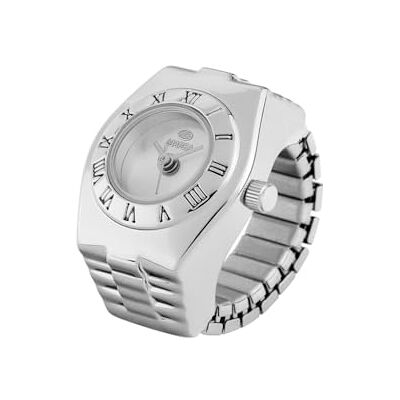 Marea Montre bague B41409/1 pour femme, argent métallique, Minimaliste Marea Montre bague B41409/1 pour femme, argent métallique, Minimaliste