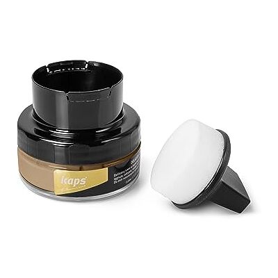 Kaps Cirage avec applicateur éponge Produit d’entretien délicat pour le cuir, intensif et nourrissant 70 couleurs disponibles, 50ml 1.70 fl.oz. Kaps Cirage avec applicateur éponge Produit d’entretien délicat pour le cuir, intensif et nourrissant 70 couleurs disponibles, 50ml 1.70 fl.oz.