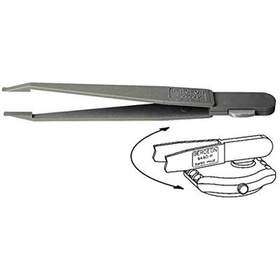 Bergeon 6460-P Pince à épiler en plastique avec ouvre-trappe de batterie pour montres Bergeon 6460-P Pince à épiler en plastique avec ouvre-trappe de batterie pour montres