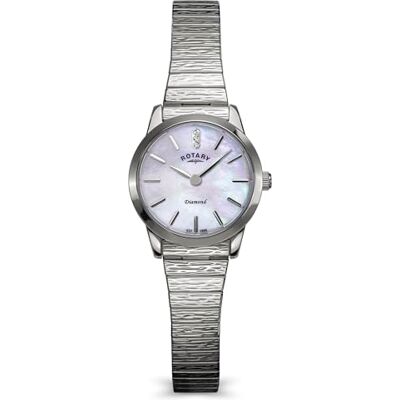 Rotary Heritage Altera Montre bracelet en acier inoxydable nacré pour femme Rotary Heritage Altera Montre bracelet en acier inoxydable nacré pour femme