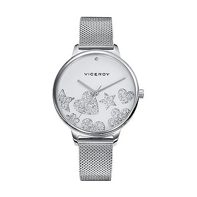 Viceroy Montre Dame Acier Bracelet Sra Va 461142-00, Décontracté Viceroy Montre Dame Acier Bracelet Sra Va 461142-00, Décontracté