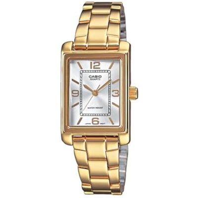 Casio Watch LTP-1234PG-7A, Blanc/Doré, Bracelet Casio Watch LTP-1234PG-7A, Blanc/Doré, Bracelet