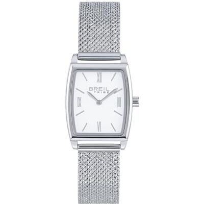 BREIL Montre EW0745 Femme ALTHEA cadran mono-couleur blanc mouvement seulement temps 2 aiguilles quartz et maille acier argenté BREIL Montre EW0745 Femme ALTHEA cadran mono-couleur blanc mouvement seulement temps 2 aiguilles quartz et maille acier argenté