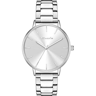 Tamaris Montre pour femme Montre ronde simple pour femme 36 mm, Argenté/bracelet à maillons, 36 mm, Argenté/bracelet à maillons Tamaris Montre pour femme Montre ronde simple pour femme 36 mm, Argenté/bracelet à maillons, 36 mm, Argenté/bracelet à maillons