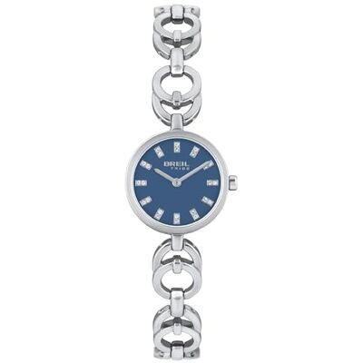 BREIL Montre collection LUNA mouvement seulement temps 2h quartz et fermoir à bijoux pour femme, Acier/bleu, Taglia Unica, Bracelet BREIL Montre collection LUNA mouvement seulement temps 2h quartz et fermoir à bijoux pour femme, Acier/bleu, Taglia Unica, Bracelet