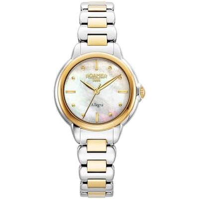 Roamer Montre bracelet Allegra Mouvement à quartz Largeur du boîtier : 32 mm Acier inoxydable 3 ATM, or, 32 Roamer Montre bracelet Allegra Mouvement à quartz Largeur du boîtier : 32 mm Acier inoxydable 3 ATM, or, 32