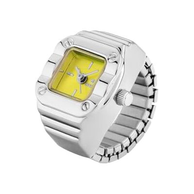 Marea Montre bague B41410/3 pour femme, argent métallique, Minimaliste Marea Montre bague B41410/3 pour femme, argent métallique, Minimaliste