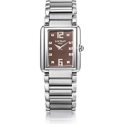 Locman Italy Montre Femme Horloge Giannutri Marron Titane/Acier Réf 670 Locman Italy Montre Femme Horloge Giannutri Marron Titane/Acier Réf 670