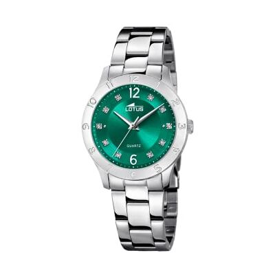 Lotus Montre pour femme en acier inoxydable de couleur argent avec un diamètre de boîtier de 32,5 mm, étanchéité : 5 bar, 18569/C, argenté, Bracelet Lotus Montre pour femme en acier inoxydable de couleur argent avec un diamètre de boîtier de 32,5 mm, étanchéité : 5 bar, 18569/C, argenté, Bracelet