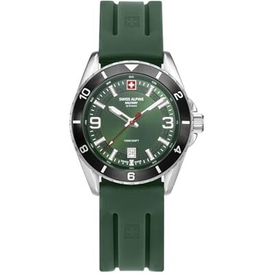Alpine 7034.1838SAM Montre analogique à quartz pour homme en silicone, lanière Alpine 7034.1838SAM Montre analogique à quartz pour homme en silicone, lanière