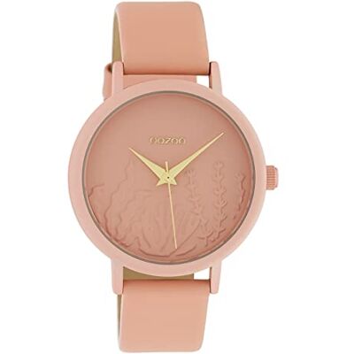 Oozoo Summer Vibes C10604 Montre pour femme avec bracelet en cuir Rose 36 mm Oozoo Summer Vibes C10604 Montre pour femme avec bracelet en cuir Rose 36 mm