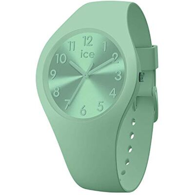 ICE-WATCH ICE colour Lagoon Montre verte pour femme avec bracelet en silicone 017914 (Small) ICE-WATCH ICE colour Lagoon Montre verte pour femme avec bracelet en silicone 017914 (Small)