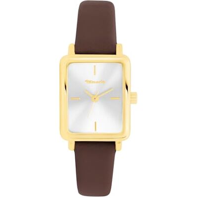 Tamaris Montre pour femme Rectangulaire Or 23 mm Élégante montre en métal avec mouvement à quartz Montre analogique Étanche 3 ATM Résistante aux rayures Tamaris Montre pour femme Rectangulaire Or 23 mm Élégante montre en métal avec mouvement à quartz Montre analogique Étanche 3 ATM Résistante aux rayures