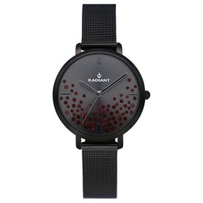 Radiant Ella Montre Femme Analogique Digital Quartz avec Bracelet Acier Inoxydable RA525608, Noir, sangle Radiant Ella Montre Femme Analogique Digital Quartz avec Bracelet Acier Inoxydable RA525608, Noir, sangle