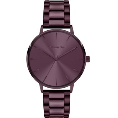 Tamaris Montre pour femme Montre ronde simple pour femme 36 mm, Violet/Bracelet à maillons, Violet/Bracelet à maillons Tamaris Montre pour femme Montre ronde simple pour femme 36 mm, Violet/Bracelet à maillons, Violet/Bracelet à maillons