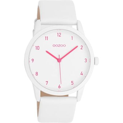 Oozoo Montre Timepieces pour femme Avec bracelet en cuir Montre moderne pour femme Élégante montre analogique ronde (boîtier de 38 mm), Timepieces C11057 Montre unisexe, bracelet Oozoo Montre Timepieces pour femme Avec bracelet en cuir Montre moderne pour femme Élégante montre analogique ronde (boîtier de 38 mm), Timepieces C11057 Montre unisexe, bracelet