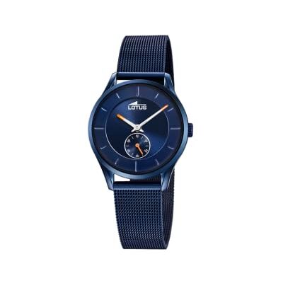 Lotus Minimaliste 18819/1 Montre pour femme en acier inoxydable Bleu/orange Diamètre : 30,5 mm Étanchéité : 5 bars, bleu/orange, Bracelet Lotus Minimaliste 18819/1 Montre pour femme en acier inoxydable Bleu/orange Diamètre : 30,5 mm Étanchéité : 5 bars, bleu/orange, Bracelet