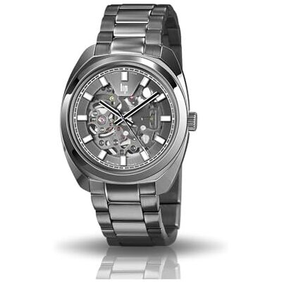 Lip Général De Gaulle 39 Montre Homme Automatique Acier Noir 671382 Lip Général De Gaulle 39 Montre Homme Automatique Acier Noir 671382
