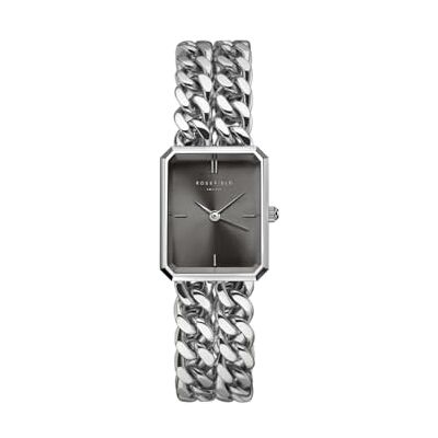 Rosefield Montre Femme Studio Double Chaîne Bracelet Or Montre Femme avec Cadran Blanc Acier Inoxydable Étanche 3ATM Élégant Luxe Quotidien Rosefield Montre Femme Studio Double Chaîne Bracelet Or Montre Femme avec Cadran Blanc Acier Inoxydable Étanche 3ATM Élégant Luxe Quotidien