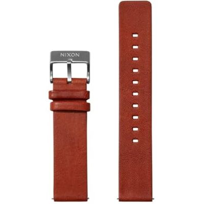 NIXON C3290-2423-00 Bracelet de montre en cuir couleur cognac pour montre avec espacement de 20 mm entre les cornes du bracelet, cognac, Eine Grösse NIXON C3290-2423-00 Bracelet de montre en cuir couleur cognac pour montre avec espacement de 20 mm entre les cornes du bracelet, cognac, Eine Grösse