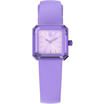 Swarovski Montre bracelet en silicone, violet 5624376, bande Swarovski Montre bracelet en silicone, violet 5624376, bande