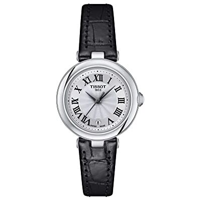 Tissot Montre à quartz Bellissima pour femme avec boîtier en acier inoxydable 316L, noir, cuir, 4 (T1260101601300), noir, montre à quartz Tissot Montre à quartz Bellissima pour femme avec boîtier en acier inoxydable 316L, noir, cuir, 4 (T1260101601300), noir, montre à quartz