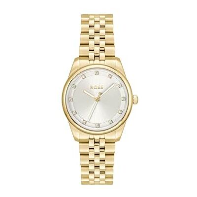 Boss Montre à quartz à trois aiguilles pour femme Collection GRACEFUL PRECIOUS avec bracelet en acier inoxydable doré 1502810 Boss Montre à quartz à trois aiguilles pour femme Collection GRACEFUL PRECIOUS avec bracelet en acier inoxydable doré 1502810