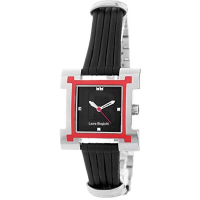 Laura Biagiotti Femme Analogique Quartz Montre avec Bracelet en Acier Inoxydable LB0039L-01, Noir, sangle Laura Biagiotti Femme Analogique Quartz Montre avec Bracelet en Acier Inoxydable LB0039L-01, Noir, sangle
