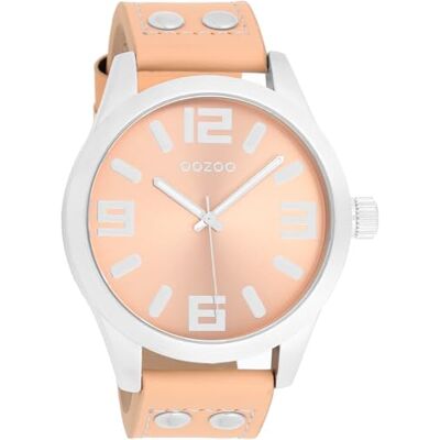 Oozoo Timepieces Montre analogique pour femmes avec bracelet en cuir, ronde, élégante, de qualité supérieure Oozoo Timepieces Montre analogique pour femmes avec bracelet en cuir, ronde, élégante, de qualité supérieure