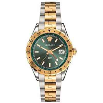 Versace Montre à quartz analogique pour homme 32020330, vert, One Size, Bracelet Versace Montre à quartz analogique pour homme 32020330, vert, One Size, Bracelet