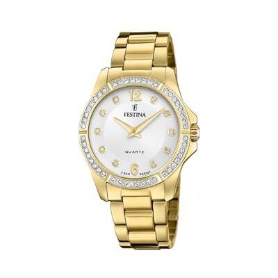 Festina 32024897 Montre analogique à quartz pour femme, or, talla única, Bracelet : Festina 32024897 Montre analogique à quartz pour femme, or, talla única, Bracelet :